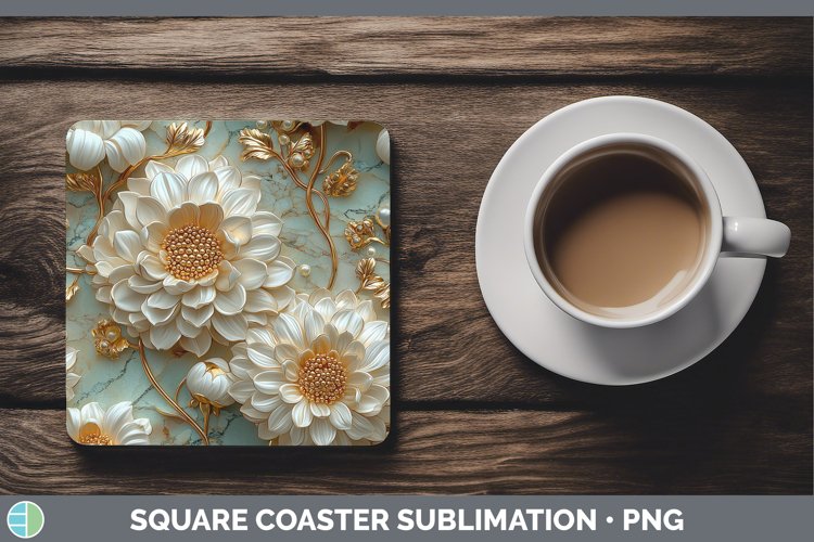 Gorgeous3D Square Coaster design.