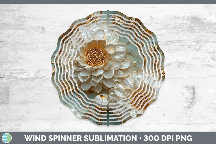 3D Chrysanthemum Wind Spinner Sublimation Spinner Designs