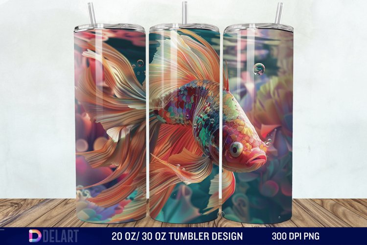 3D colorful Tumbler Wrap example image 1