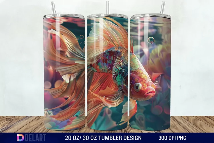 3D colorful Tumbler Wrap