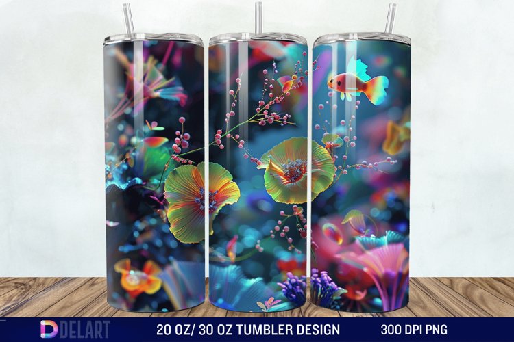 3D colorful Tumbler Wrap example image 1