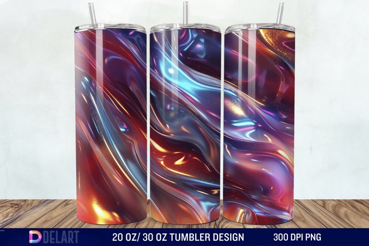 3D colorful Tumbler Wrap example image 1