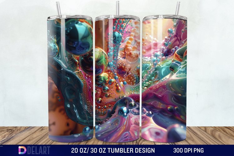 3D colorful Tumbler Wrap example image 1
