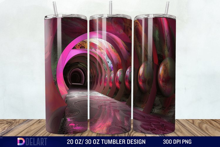 3D colorful Tumbler Wrap example image 1
