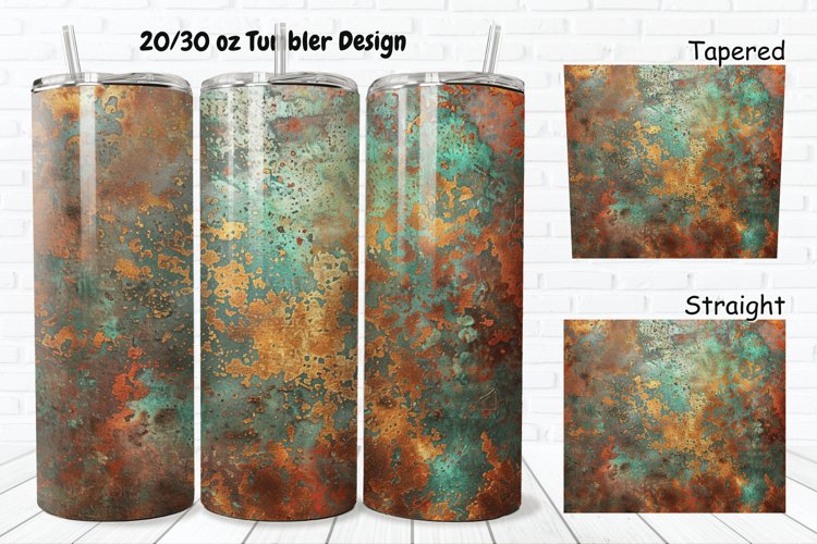 3D Corroded Metal Rust 20/30oz Skinny Tumbler