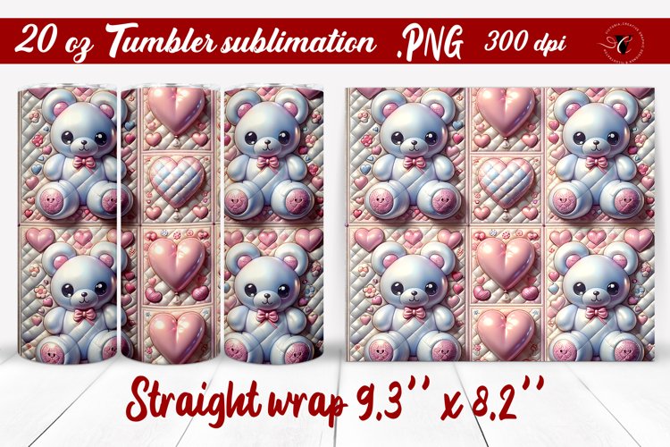 20 Oz Sublimation Tumbler Wrap Image 2