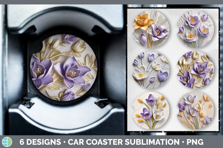 Car Coaster Sublimation Designs Image 23