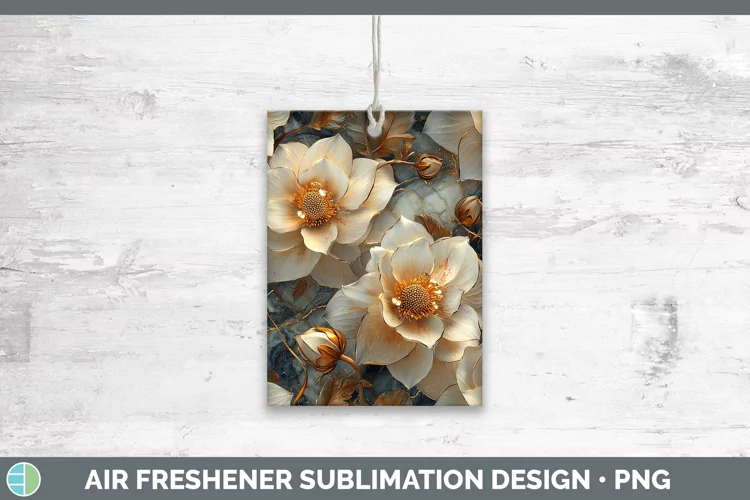 3D Dahlia Air Freshener Sublimation Car Freshener Designs