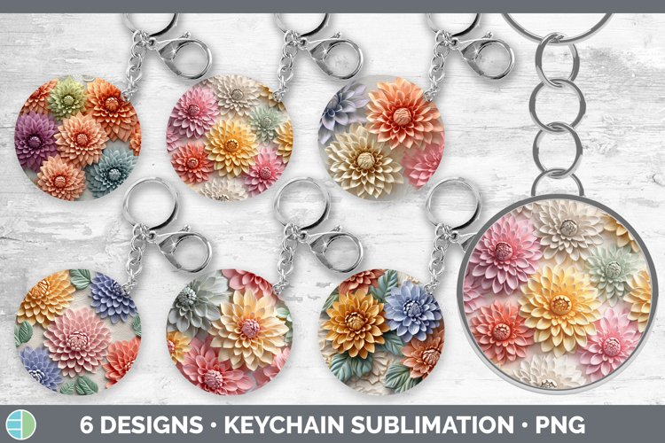 Keychain Sublimation Designs Image 11