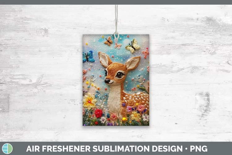 3D Deer Air Freshener Sublimation Car Freshener Designs