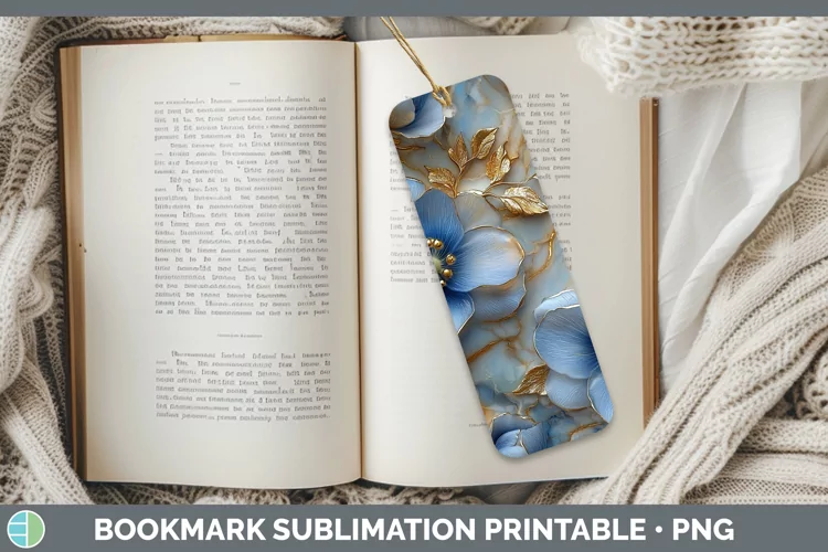 3D Delphinium Bookmark Sublimation Printable Designs