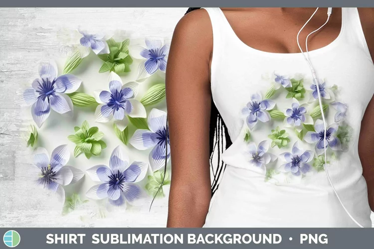 3D Delphinium Shirt | Sublimation Sublimation Background Des