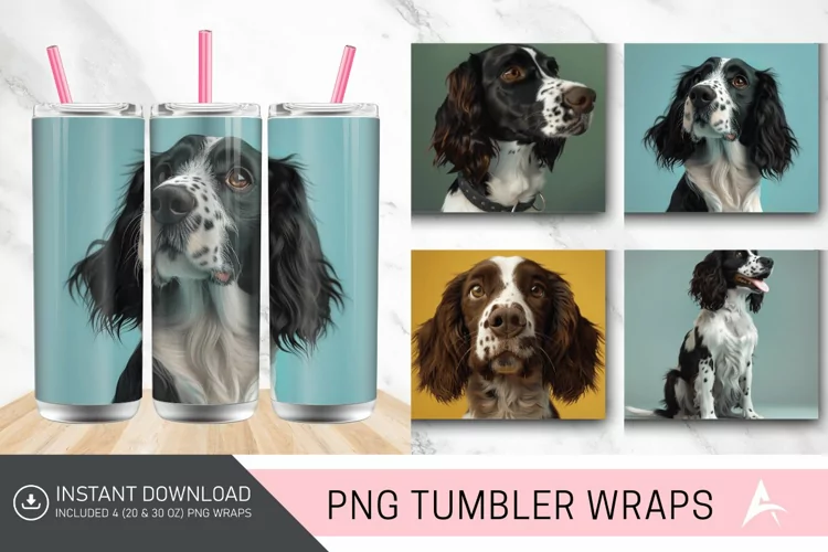 3D DOG Springer straight Tumbler Wrap