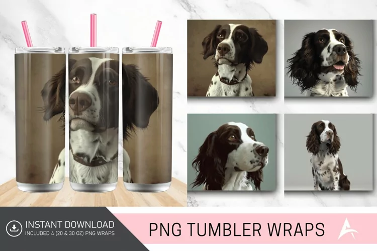 3D DOG Springer straight Tumbler Wrap