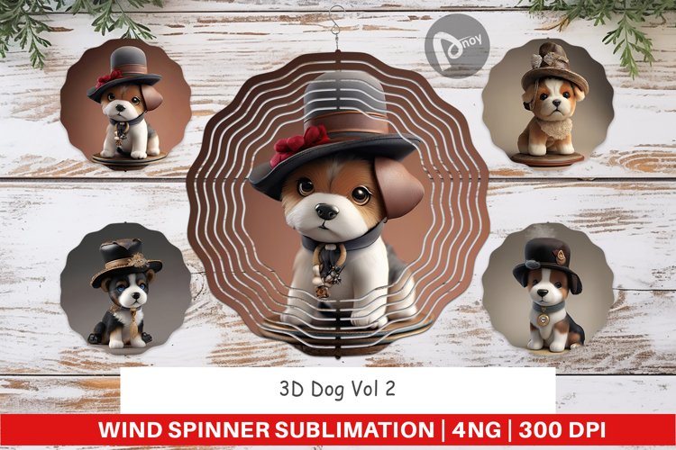 Wind Spinner 3D Dog