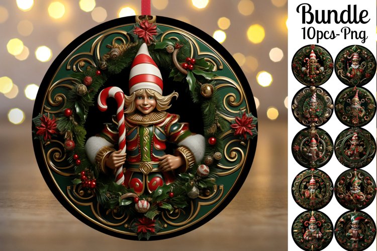 Christmas Ornament Sublimation Designs Image 14