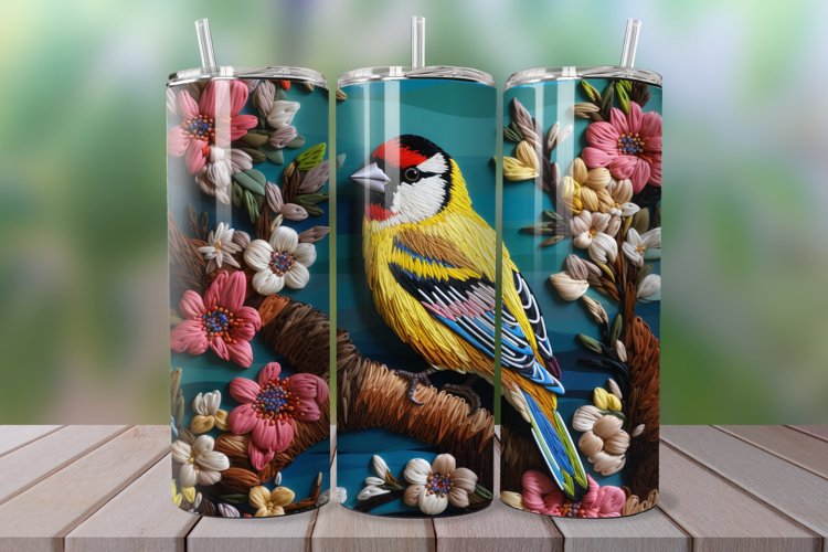 3d bird,3d tumbler wrap,3d tumbler design,3d bird,skinny tumbler wrap,bird tumbler wrap,bird tumbler design,tumbler wrap,tumbler design,sublimation design,green tumbler wrap,goldfinch,3d goldfinch,goldfinch tumbler