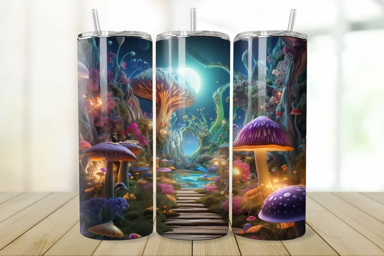 3D Enchanted World 20oz/30oz Skinny Tumbler