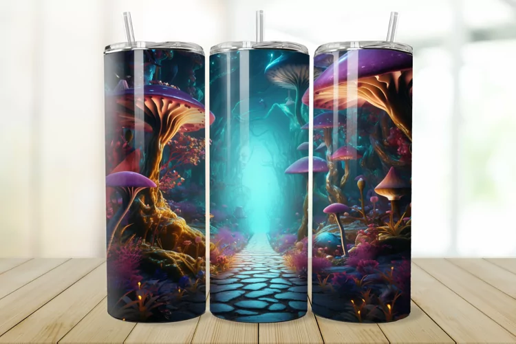 3D Enchanted World 20oz/30oz Skinny Tumbler