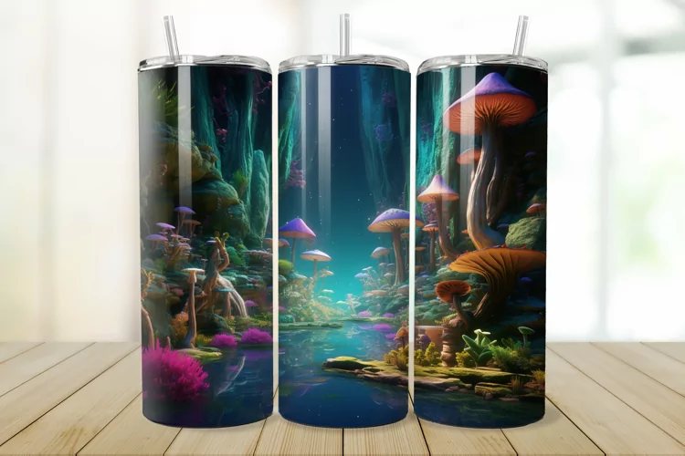 3D Enchanted World 20oz/30oz Skinny Tumbler