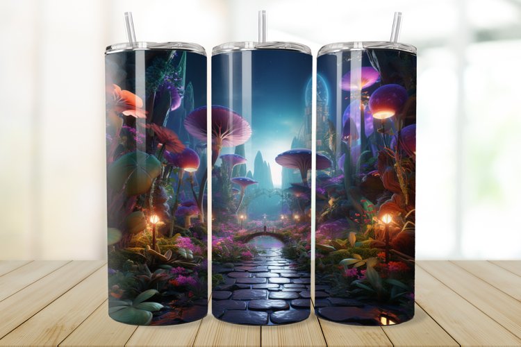 3D Enchanted World 20oz/30oz Skinny Tumbler example image 1