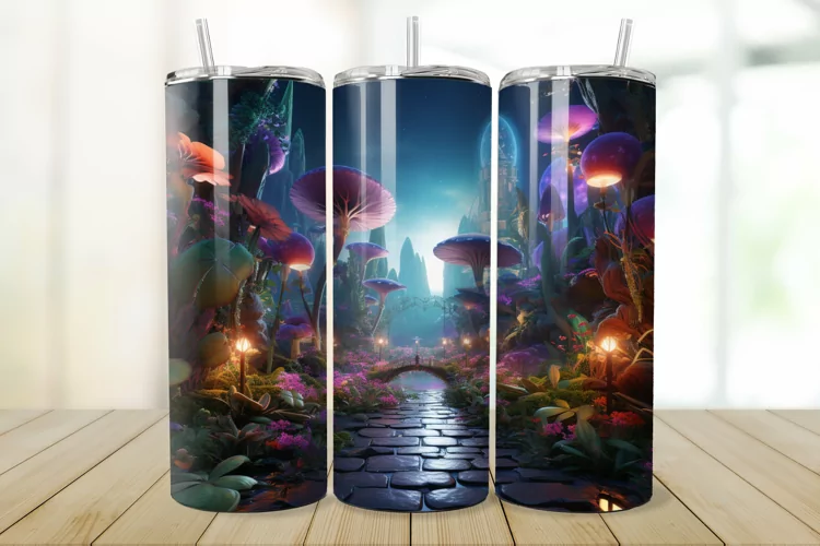3D Enchanted World 20oz/30oz Skinny Tumbler
