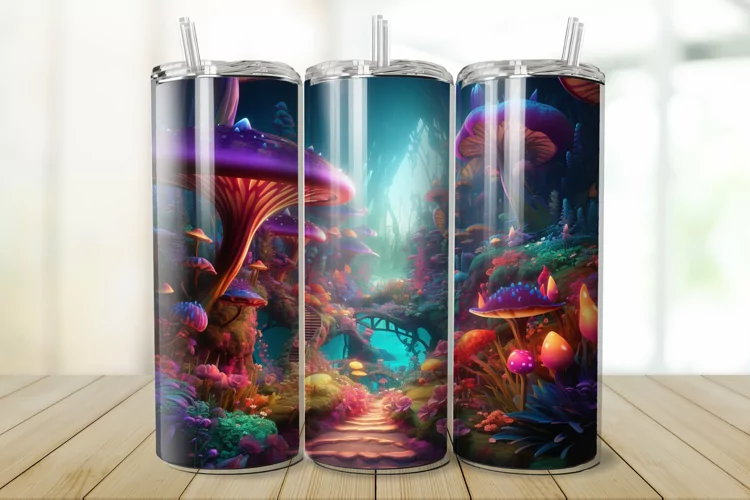 3D Enchanted World 20oz/30oz Skinny Tumbler