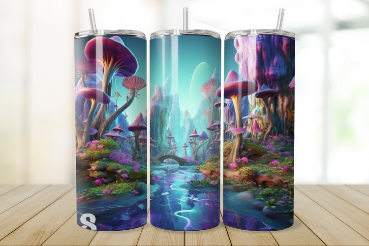 3D Enchanted World 20oz/30oz Skinny Tumbler example image 1
