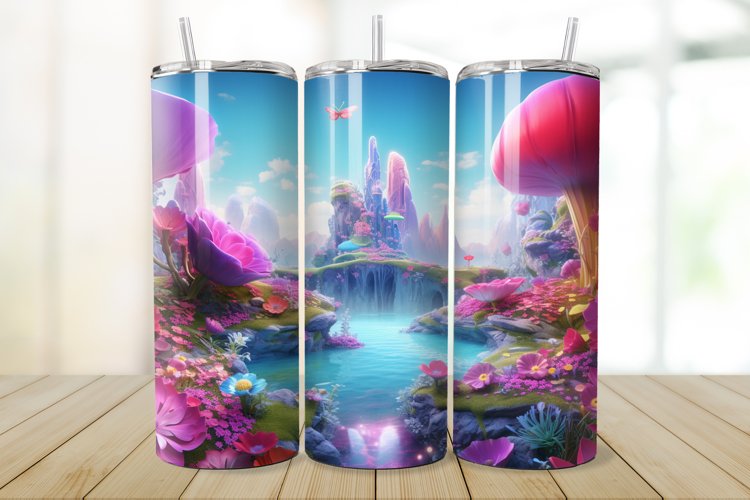 3D Enchanted World 20oz/30oz Skinny Tumbler example image 1