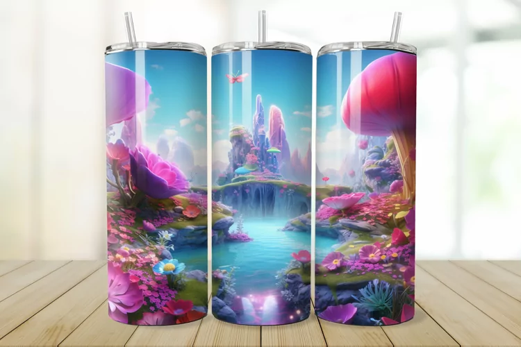 3D Enchanted World 20oz/30oz Skinny Tumbler