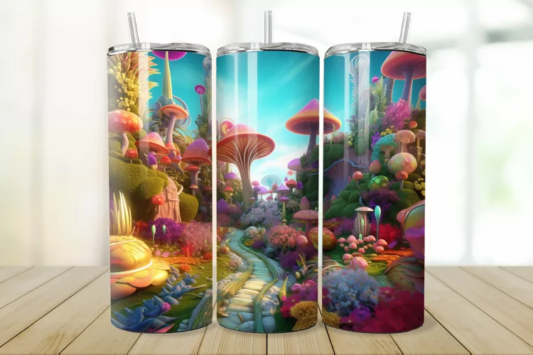 3D Enchanted World 20oz/30oz Skinny Tumbler