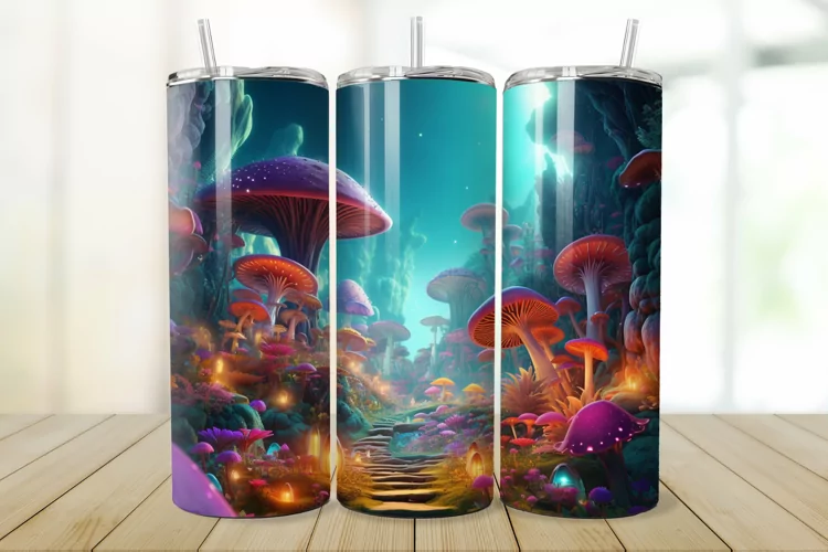 3D Enchanted World 20oz/30oz Skinny Tumbler