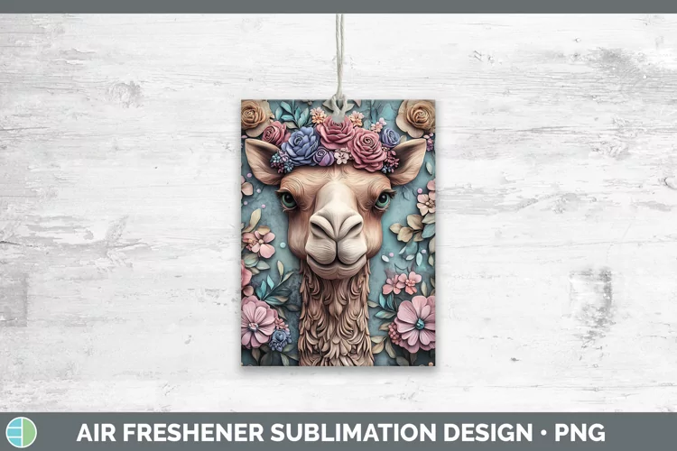 3D Exotic Animals Camel Air Freshener Sublimation Car Freshe