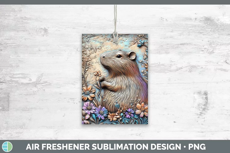 3D Exotic Animals Capybara Air Freshener Sublimation Car Fre