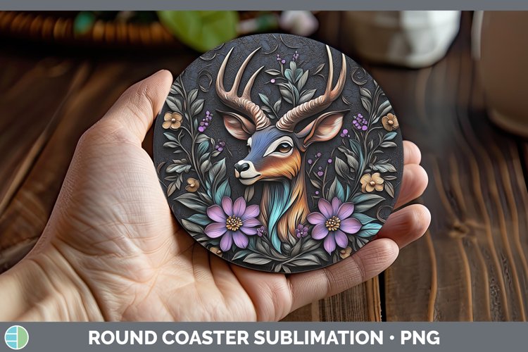 Gorgeous3D Exotic Animals Round Coaster design.