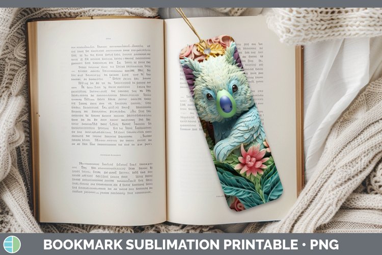 Gorgeous3D Exotic Animals Bookmark design.