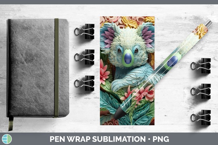 Gorgeous3D Exotic Animals Pen Wrap design.