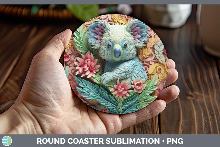 Gorgeous3D Exotic Animals Round Coaster design.
