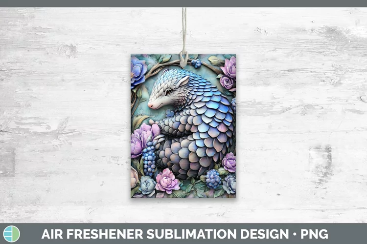3D Exotic Animals Pangolin Air Freshener Sublimation Car Fre