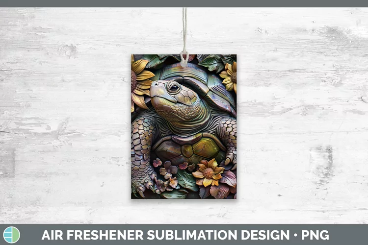 3D Farm Tortoise Air Freshener Sublimation Car Freshener Des