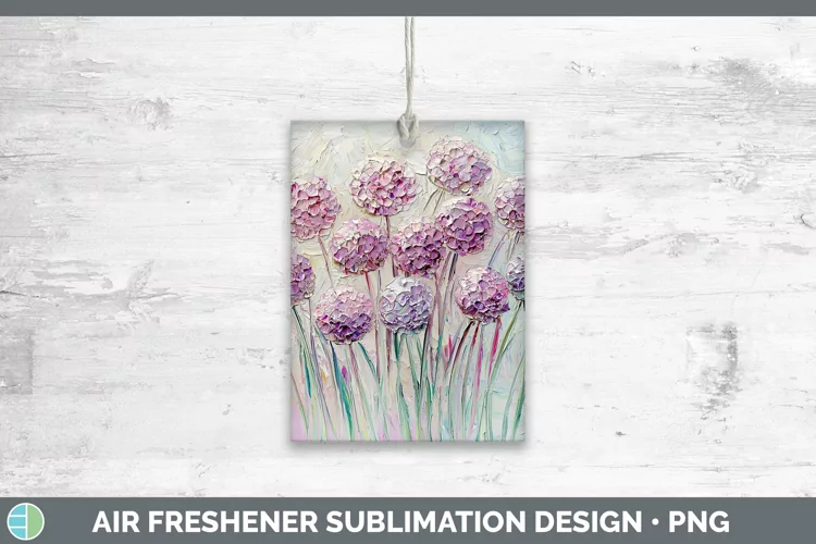 3D Flowers Allium Air Freshener Sublimation Car Freshener De