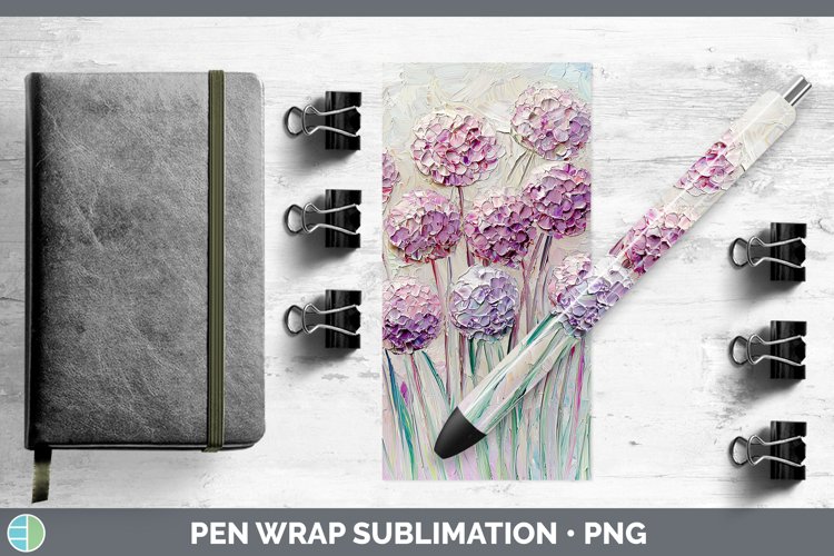 Gorgeous3D Flowers Pen Wrap design.