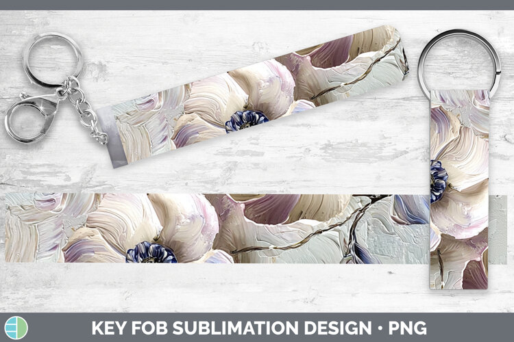 Gorgeous3D Flowers Key Fob design.