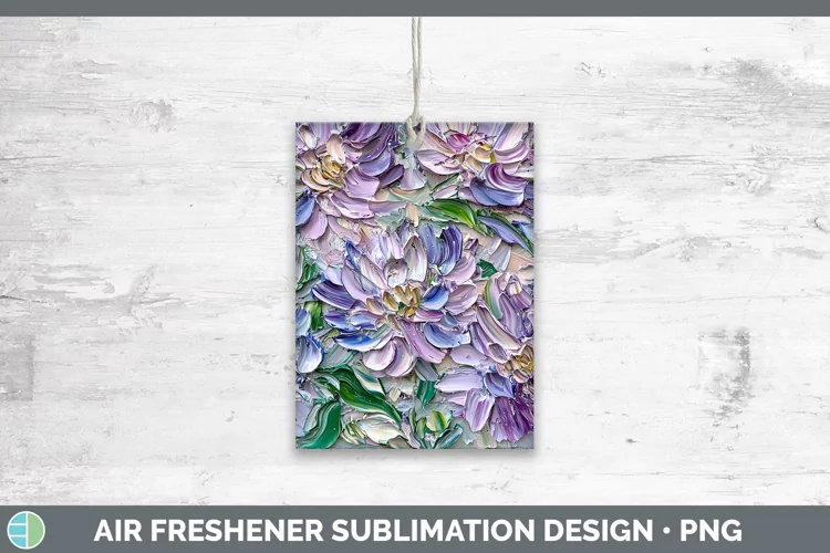 3D Flowers Aster Air Freshener Sublimation Car Freshener Des