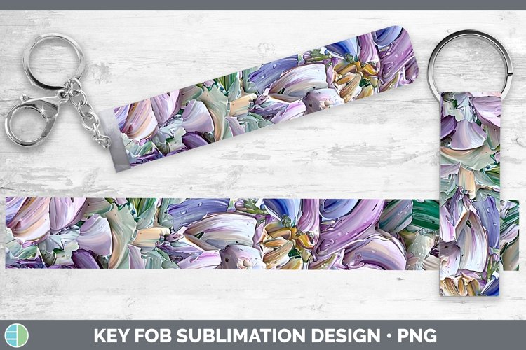 Gorgeous3D Flowers Key Fob design.