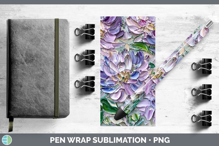 Gorgeous3D Flowers Pen Wrap design.