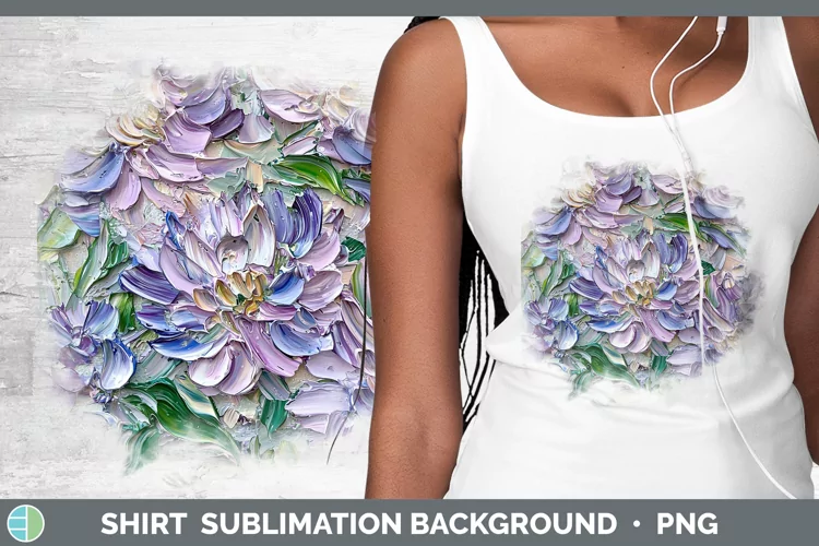 3D Flowers Aster Shirt Sublimation Sublimation Background De