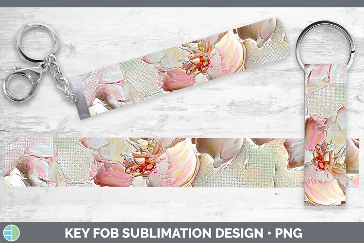 Gorgeous3D Flowers Key Fob design.