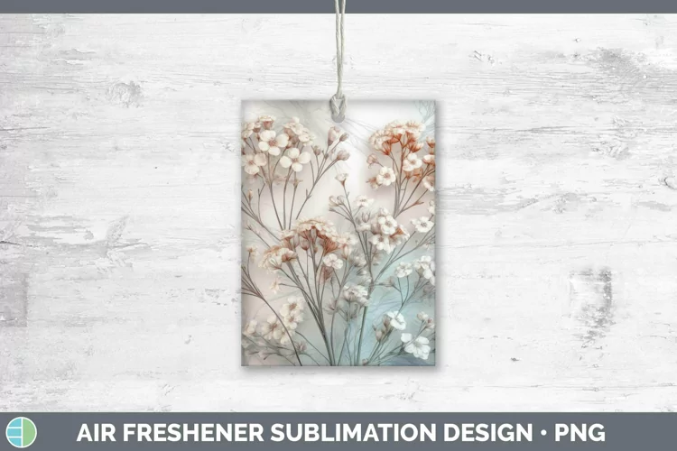 3D Flowers Babys Breath Gypsophila Air Freshener Sublimation