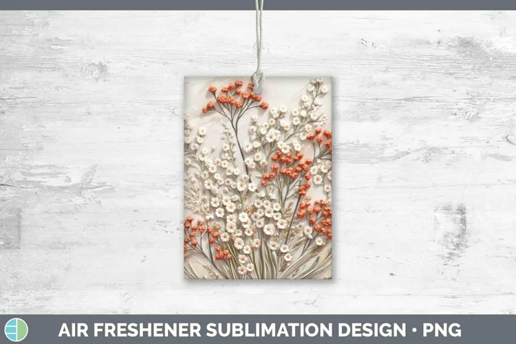 3D Flowers Babys Breath Gypsophila Air Freshener Sublimation